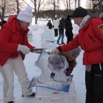 Ice carving