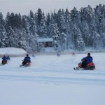 Snowmobile in the archipelago 4