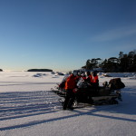 moottorikelkkasafari saaristossa