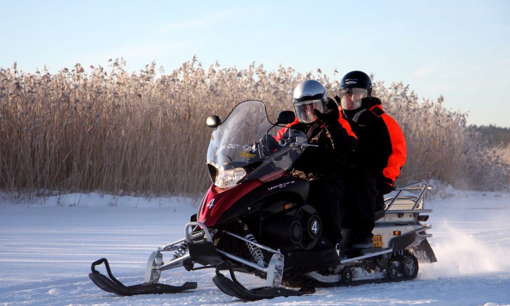 snowmobile tour in Helsinki